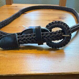 Brown Braided Rope Belt Womens Size Medium